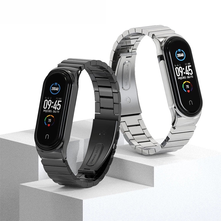 For Xiaomi Mi Band 6 / 5 / 4 / 3 Mijobs Metal CS Bamboo Joint Stainless Steel Watch Band(Gold) - free shipping - PMC TechLife - Order now!