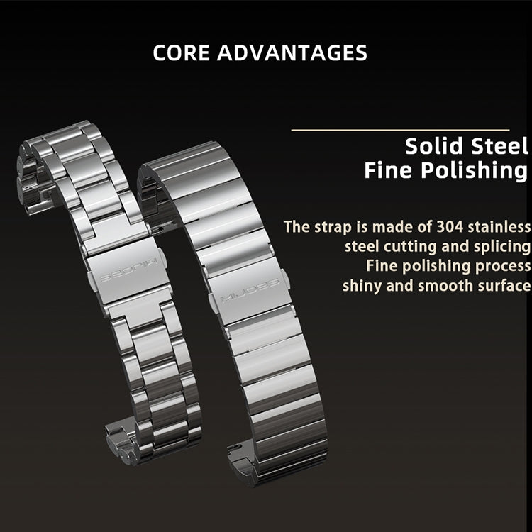 For Xiaomi Mi Band 6 / 5 / 4 / 3 Mijobs Metal CS Bamboo Joint Stainless Steel Watch Band(Purple) - free shipping - PMC TechLife - Order now!