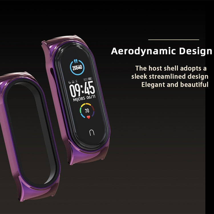 For Xiaomi Mi Band 6 / 5 / 4 / 3 Mijobs Metal CS Bamboo Joint Stainless Steel Watch Band(Blue) - Watch Bands by MIJOBS | Online Shopping South Africa | PMC TechLife | Buy Now Pay Later Mobicred