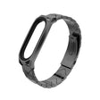 For Xiaomi Mi Band 6 / 5 / 4 / 3 Mijobs GT Metal Stainless Steel V Type Watch Band(Black) - Watch Bands by MIJOBS