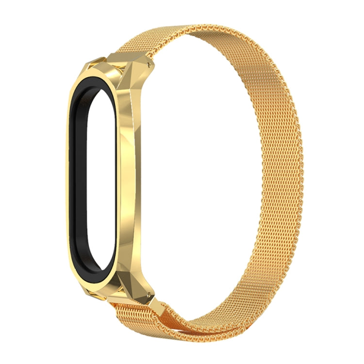 For Xiaomi Mi Band 6 / 5 / 4 / 3 Mijobs Milan Magnetic GT Stainless Steel Watch Band(Gold) - Watch Bands by MIJOBS | Online Shopping South Africa | PMC TechLife | Buy Now Pay Later Mobicred