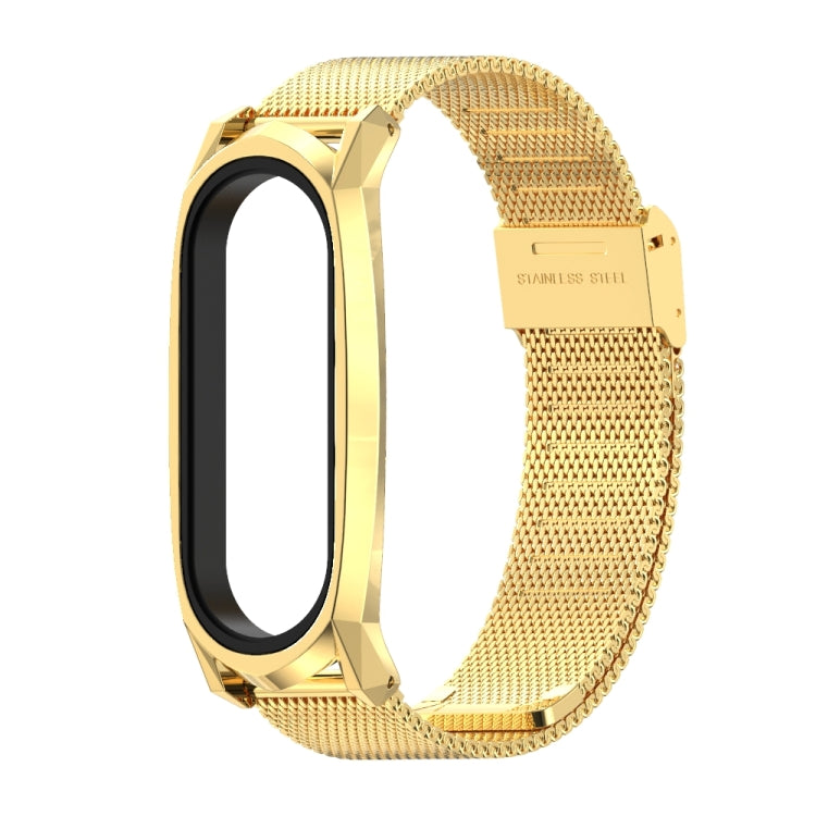 For Xiaomi Mi Band 6 / 5 / 4 / 3 Mijobs Milan Buckle GT Metal Stainless Steel Watch Band(Gold) - Watch Bands by MIJOBS | Online Shopping South Africa | PMC TechLife | Buy Now Pay Later Mobicred