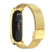 For Xiaomi Mi Band 6 / 5 / 4 / 3 Mijobs Milan Buckle GT Metal Stainless Steel Watch Band(Gold) - Watch Bands by MIJOBS