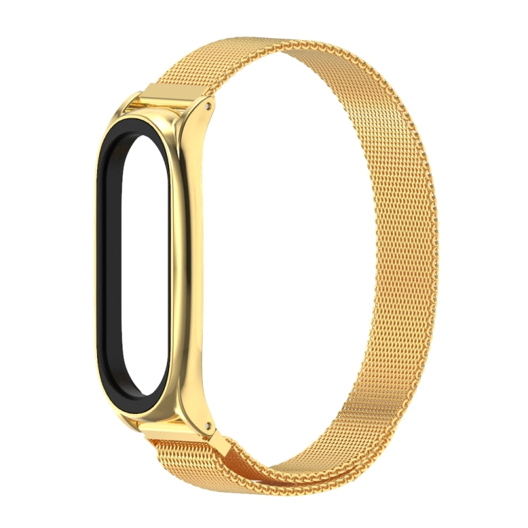 For Xiaomi Mi Band 6 / 5 / 4 / 3 Mijobs Milan Magnetic Plus Stainless Steel Watch Band(Gold) - Watch Bands by MIJOBS | Online Shopping South Africa | PMC TechLife | Buy Now Pay Later Mobicred