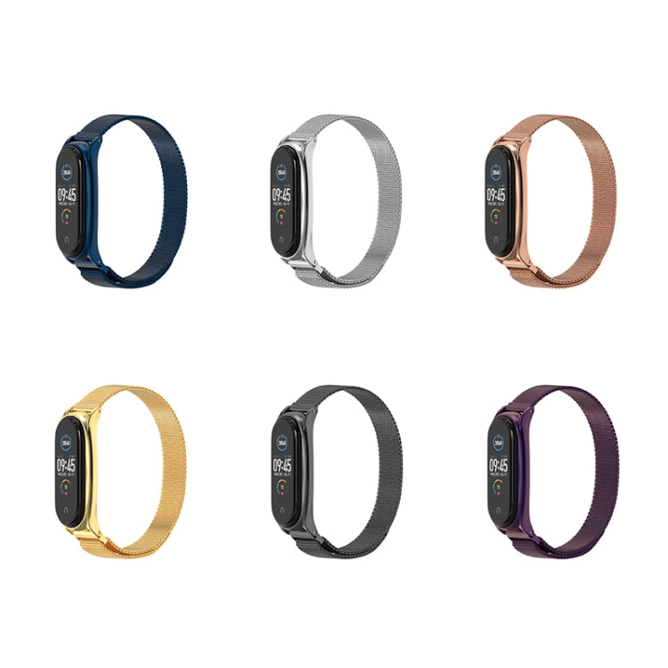 For Xiaomi Mi Band 6 / 5 / 4 / 3 Mijobs Milan Magnetic Plus Stainless Steel Watch Band(Silver) - free shipping - PMC TechLife - Order now!