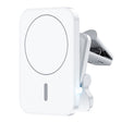 adj-987 15W Magsafe Magnetic Car Air Outlet Wireless Charger with LED Indicator(White) - Wireless Charger Holders by PMC TechLife | Online Shopping South Africa | PMC TechLife