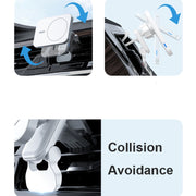 adj-987 15W Magsafe Magnetic Car Air Outlet Wireless Charger with LED Indicator(White)