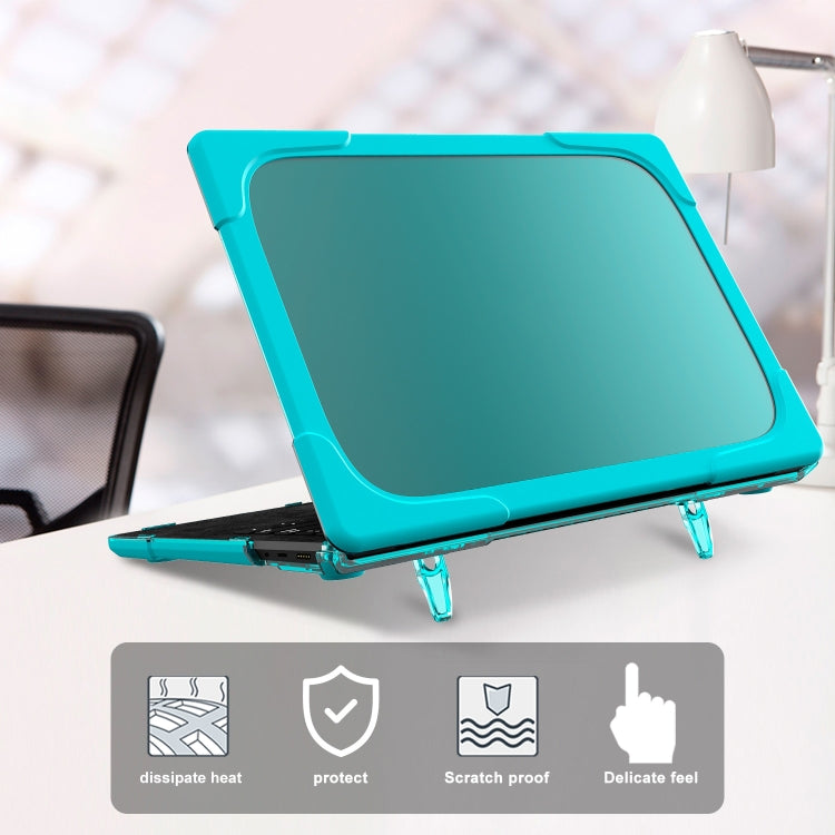 For Microsoft Surface Laptop 3 / 4 / 5 13.5 inch 1769 / 1867 / 1958 Cloth TPU + PC Two-color Anti-fall Laptop Protective Case(Sky Blue)