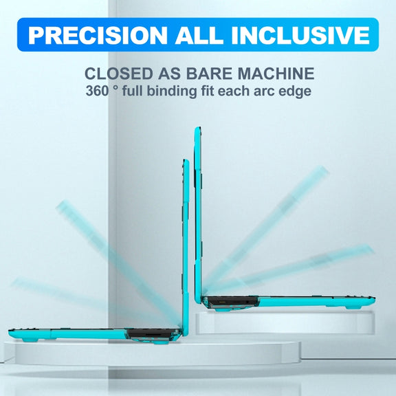 For Microsoft Surface Laptop 3 / 4 / 5 13.5 inch 1769 / 1867 / 1958 Cloth TPU + PC Two-color Anti-fall Laptop Protective Case(Sky Blue)