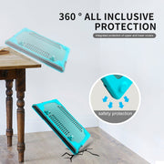 For Microsoft Surface Laptop 3 / 4 / 5 13.5 inch 1769 / 1867 / 1958 Cloth TPU + PC Two-color Anti-fall Laptop Protective Case(Sky Blue)