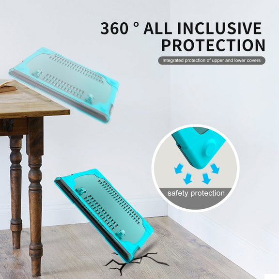 For Microsoft Surface Laptop 3 / 4 / 5 13.5 inch 1769 / 1867 / 1958 Cloth TPU + PC Two-color Anti-fall Laptop Protective Case(Sky Blue)