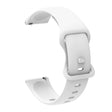 20mm For Amazfit GTS4 / GTS4 mini / GTS3 Universal Inner Back Buckle Perforation Silicone Watch Band(White) - Watch Bands by MIJOBS
