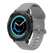20mm For Amazfit GTS4 / GTS4 mini / GTS3 Universal Inner Back Buckle Perforation Silicone Watch Band(Grey) - Watch Bands by MIJOBS