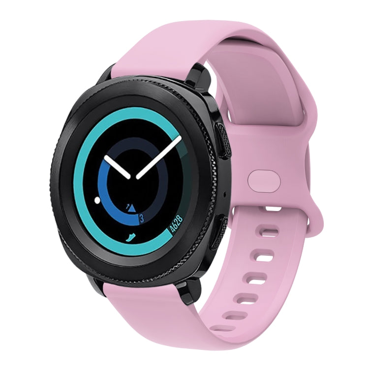 20mm For Amazfit GTS4 / GTS4 mini / GTS3 Universal Inner Back Buckle Perforation Silicone Watch Band(Light Purple) - Watch Bands by MIJOBS | Online Shopping South Africa | PMC Jewellery | Buy Now Pay Later Mobicred