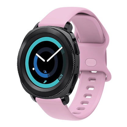 20mm For Amazfit GTS4 / GTS4 mini / GTS3 Universal Inner Back Buckle Perforation Silicone Watch Band(Light Purple) - Watch Bands by MIJOBS | Online Shopping South Africa | PMC Jewellery | Buy Now Pay Later Mobicred