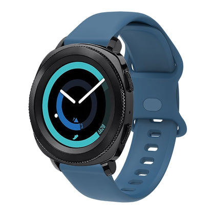 20mm For Amazfit GTS4 / GTS4 mini / GTS3 Universal Inner Back Buckle Perforation Silicone Watch Band(Midnight Blue) - Watch Bands by MIJOBS | Online Shopping South Africa | PMC Jewellery | Buy Now Pay Later Mobicred