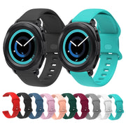20mm For Amazfit GTS4 / GTS4 mini / GTS3 Universal Inner Back Buckle Perforation Silicone Watch Band(Pink) - Watch Bands by MIJOBS