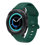 22mm For Xiaomi Haylou RT RS3 LS04 / LS05S Universal Inner Back Buckle Perforation Silicone Watch Band(Army Green) - Watch Bands by MIJOBS