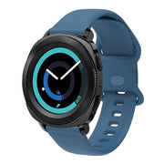 22mm For Xiaomi Haylou RT RS3 LS04 / LS05S Universal Inner Back Buckle Perforation Silicone Watch Band(Midnight Blue) - Watch Bands by MIJOBS