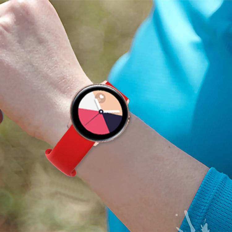 22mm For Xiaomi Haylou RT RS3 LS04 / LS05S Universal Inner Back Buckle Perforation Silicone Watch Band(Wine Red) - Watch Bands by MIJOBS | Online Shopping South Africa | PMC TechLife | Buy Now Pay Later Mobicred