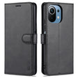 For Xiaomi Mi 11 Lite AZNS Skin Feel Calf Texture Horizontal Flip Leather Case with Card Slots & Holder & Wallet(Black) - Xiaomi Cases by AZNS | Online Shopping South Africa | PMC TechLife | Buy Now Pay Later Mobicred