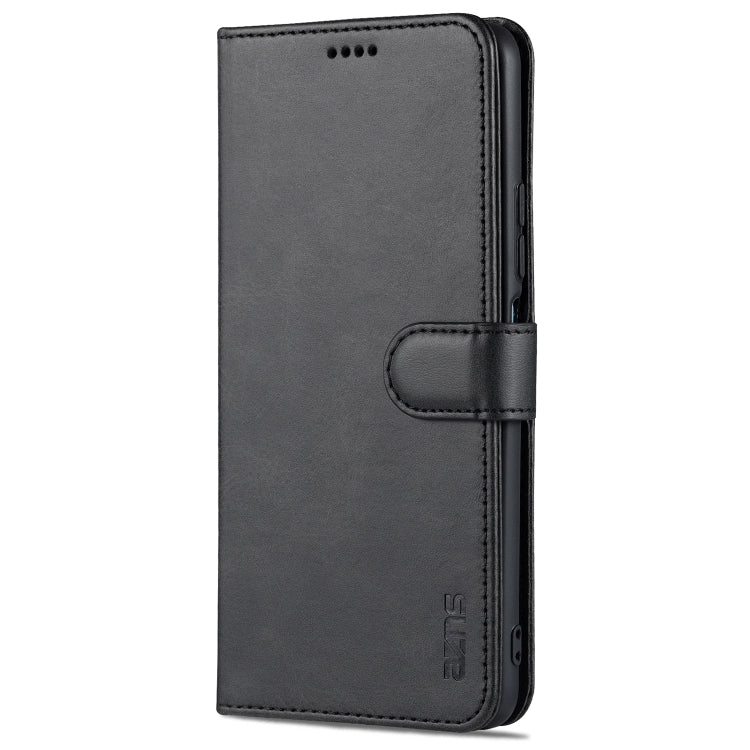 For Xiaomi Mi 11 Lite AZNS Skin Feel Calf Texture Horizontal Flip Leather Case with Card Slots & Holder & Wallet(Black) - Xiaomi Cases by AZNS | Online Shopping South Africa | PMC TechLife | Buy Now Pay Later Mobicred