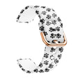 For Xiaomi Haylou LS01 Silicone Printing Watch Band(White Paw Print) - Watch Bands by MIJOBS