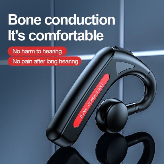 M-618 Bone Conduction Hanging Ear Stereo Bluetooth Headset(Black)