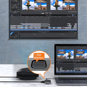 Basix BL10V 10 in 1 USB-C / Type-C to RJ45 + VGA + HDMI + 3.5mm AUX + SD / TF Card Slot + PD USB-C / Type-C + USB 3.0 + 2 USB 2.0 Ports Docking Station HUB