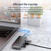 Basix BL10V 10 in 1 USB-C / Type-C to RJ45 + VGA + HDMI + 3.5mm AUX + SD / TF Card Slot + PD USB-C / Type-C + USB 3.0 + 2 USB 2.0 Ports Docking Station HUB