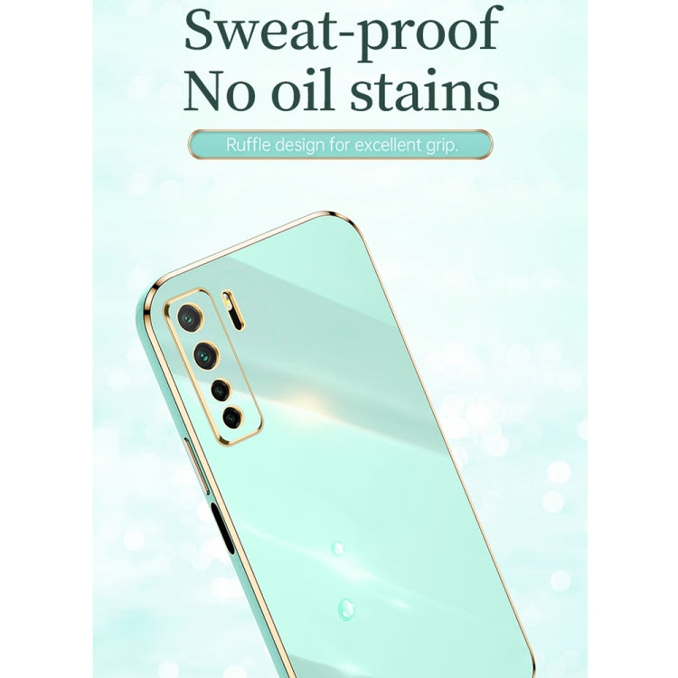 For Huawei nova 7 SE XINLI Straight Edge 6D Electroplate TPU Phone Case(Pink) - Huawei Cases by XINLI | Online Shopping South Africa | PMC TechLife | Buy Now Pay Later Mobicred