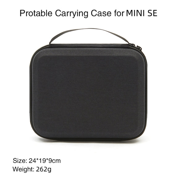 Shockproof Nylon Carrying Hard Case Storage Bag for DJI Mavic Mini SE, Size: 24 x 19 x 9cm(Black + Red Liner)