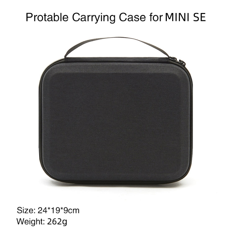 Shockproof Nylon Carrying Hard Case Storage Bag for DJI Mavic Mini SE, Size: 24 x 19 x 9cm(Black + Red Liner)