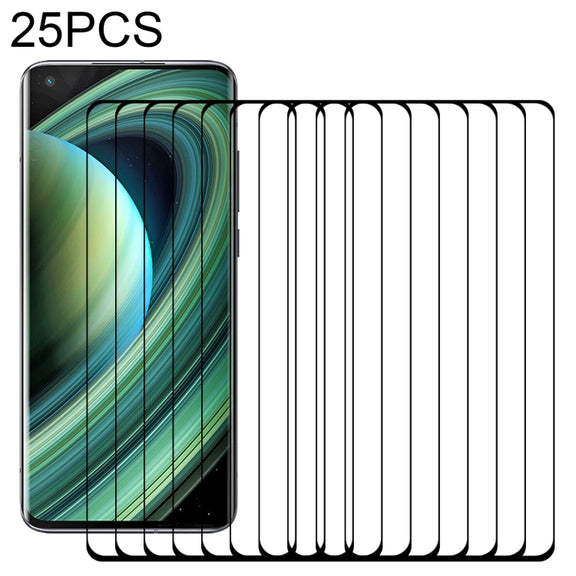 For Xiaomi Mi 10 Ultra 25 PCS 3D Curved Edge Full Screen Tempered Glass Film(Black)