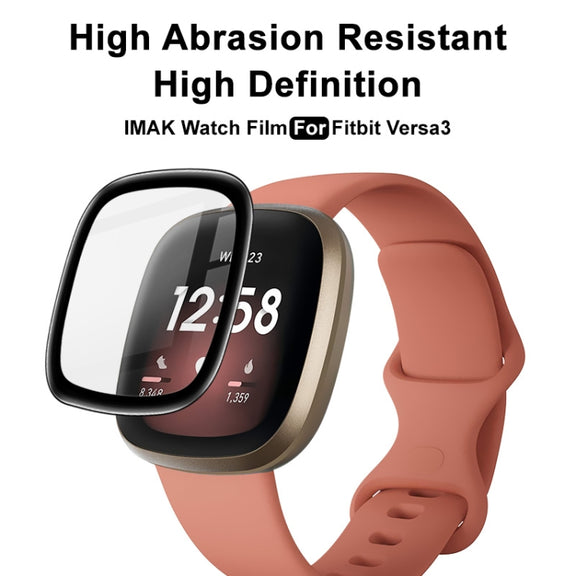 For Fitbit Versa 3 / Sense IMAK Plexiglass HD Watch Protective Film