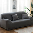 145-185cm Four Seasons Solid Color Elastic Full Coverage Non-slip Sofa Cover(Grey) - free shipping - PMC TechLife - Order now!