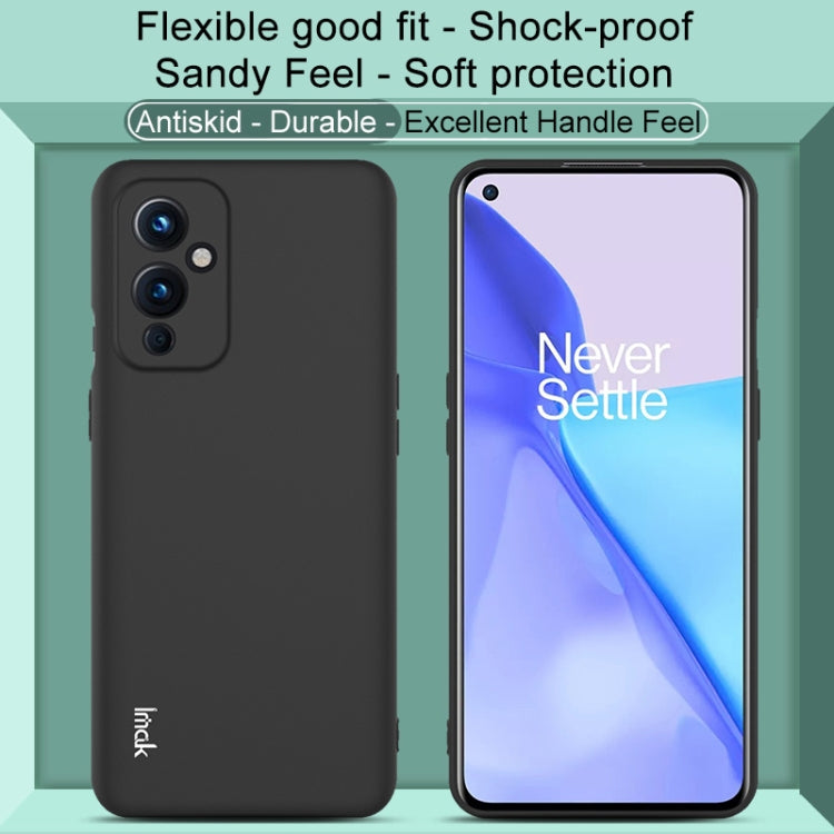 For OnePlus 9 5G European American Version IMAK UC-3 Series Shockproof Frosted TPU Protective Case(Black)