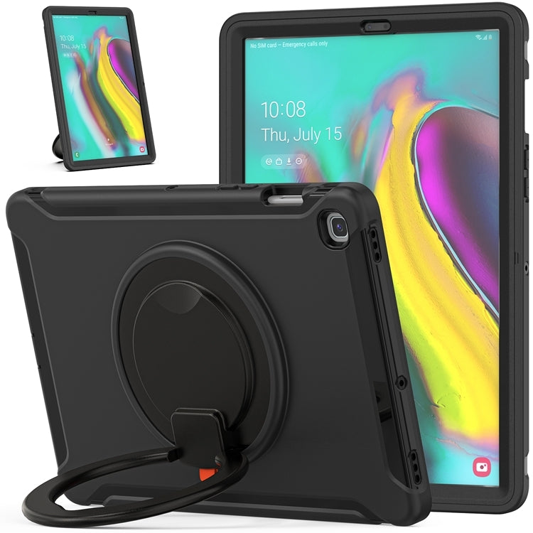 For Samsung Galaxy Tab S5e 10.5 inch T720 2019 Shockproof TPU + PC Protective Case with 360 Degree Rotation Foldable Handle Grip Holder & Pen Slot(Black) - Tab S5E 10.5 T720 / T725 by PMC TechLife | Online Shopping South Africa | PMC TechLife | Buy Now Pay Later Mobicred