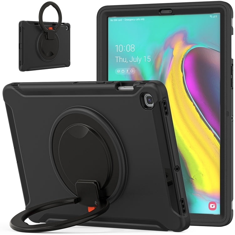 For Samsung Galaxy Tab S5e 10.5 inch T720 2019 Shockproof TPU + PC Protective Case with 360 Degree Rotation Foldable Handle Grip Holder & Pen Slot(Black) - Tab S5E 10.5 T720 / T725 by PMC TechLife | Online Shopping South Africa | PMC TechLife | Buy Now Pay Later Mobicred