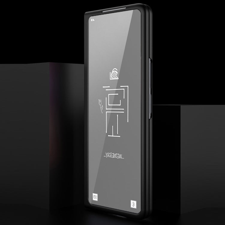 For Samsung Galaxy Z Fold3 5G GKK Ultra-thin Full Coverage Painted Protective Case(Four Bars Black)