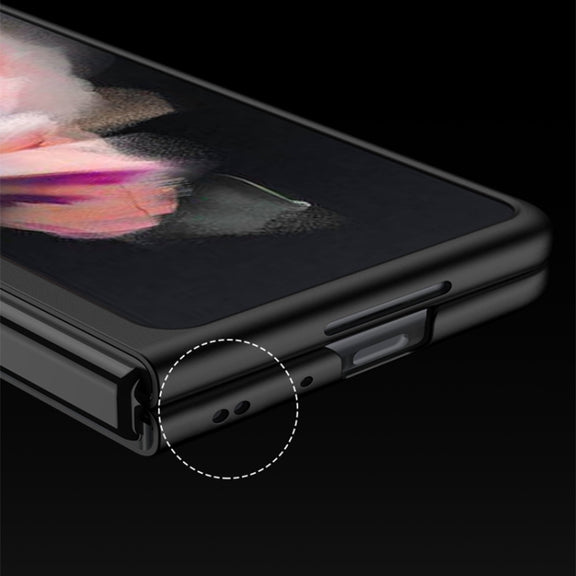 For Samsung Galaxy Z Fold3 5G GKK Ultra-thin Full Coverage Painted Protective Case(Four Bars Black)