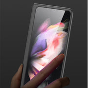 For Samsung Galaxy Z Fold3 5G GKK Ultra-thin Full Coverage Painted Protective Case(Four Bars Black)