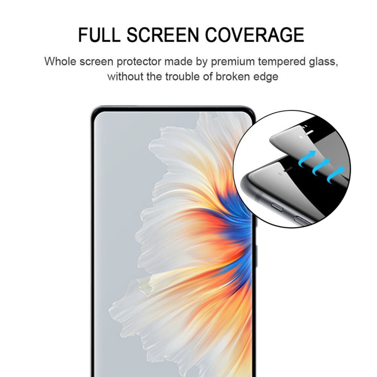 For Xiaomi Mi Mix 4 25 PCS 3D Curved Edge Full Screen Tempered Glass Film(Black)
