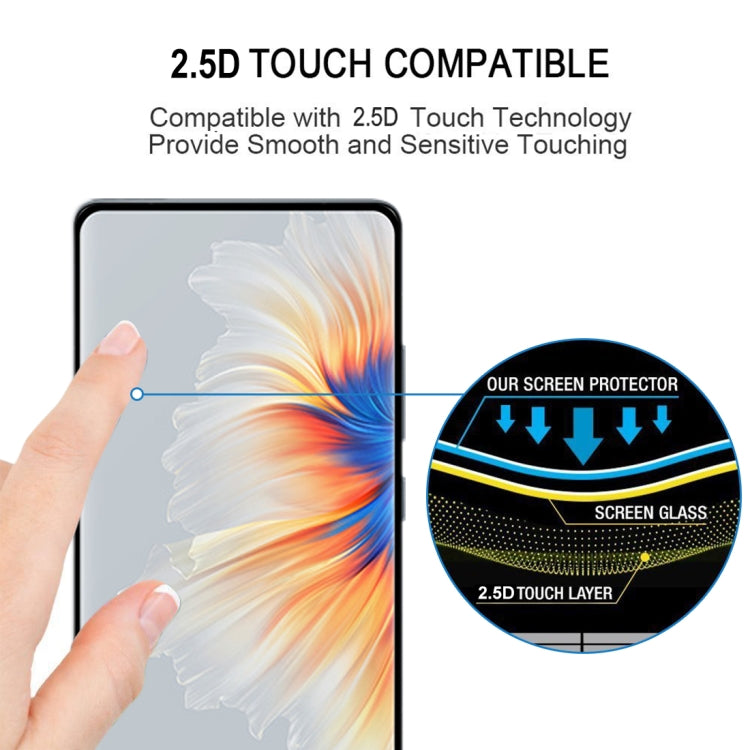 For Xiaomi Mi Mix 4 25 PCS 3D Curved Edge Full Screen Tempered Glass Film(Black)