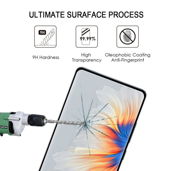 For Xiaomi Mi Mix 4 25 PCS 3D Curved Edge Full Screen Tempered Glass Film(Black)
