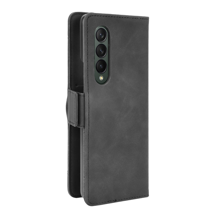 For Samsung Galaxy Z Fold3 5G Skin Feel Calf Pattern Horizontal Flip Leather Case with Holder & Card Slots & Photo Frame(Black) - Galaxy Phone Cases by GKK | Online Shopping South Africa | PMC TechLife | Buy Now Pay Later Mobicred