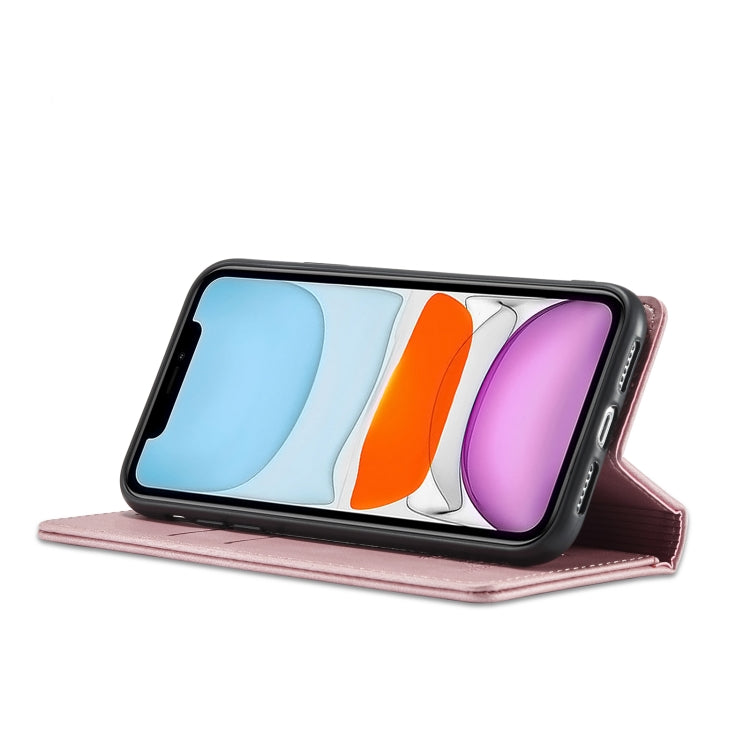 For iPhone 11 Forwenw F2 Series Magnetic Horizontal Flip Leather Case with Holder & Card Slots & Wallet (Rose Gold) - iPhone 11 Cases by Forwenw | Online Shopping South Africa | PMC TechLife | Buy Now Pay Later Mobicred
