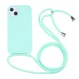 For iPhone 13 Pro Candy Colors TPU Protective Case with Lanyard (Mint Green) - free shipping - PMC TechLife - Order now!