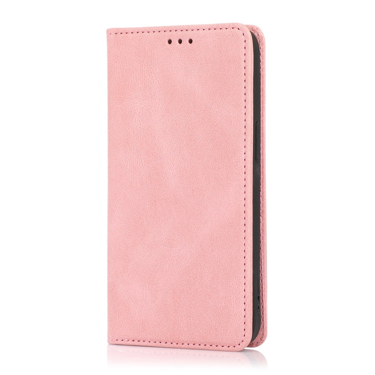 For iPhone 13 mini Strong Magnetic Crazy Horse Texture Horizontal Flip Leather Case with Holder & Card Slots & Wallet (Rose Gold)