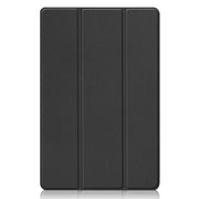 For Xiaomi Pad 5 Custer Texture Horizontal Flip Leather Case with Three-folding Holder & Sleep / Wake-up Function(Black)